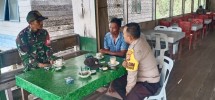 Babinsa Koramil 06/Merbau Bangun Kedekatan dengan Masyarakat Melalui Komsos di Kampung Pancasila