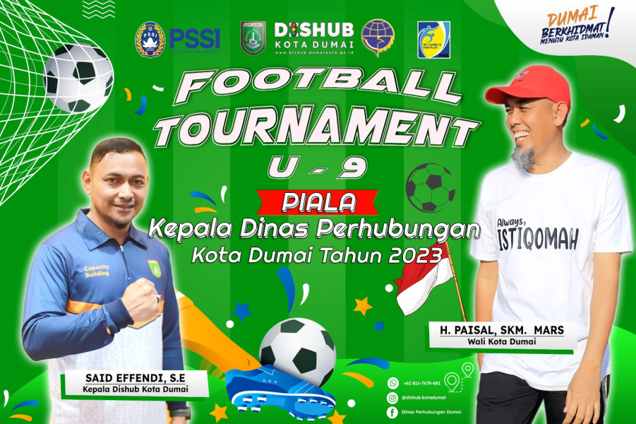 Dukung Pembinaan Sepakbola, Kadishub Dumai Gelar Turnamen U-9