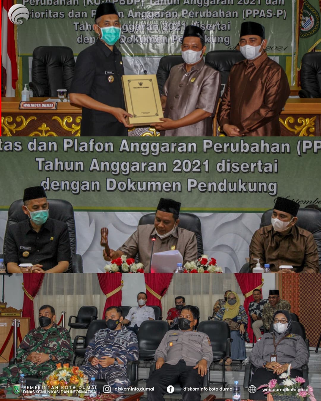 Wako Dumai Hadiri Rapat Paripurna Rancangan PPAS Perubahan 2021