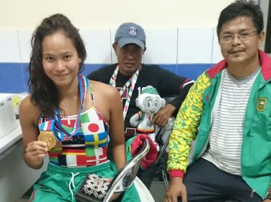 Bravo...!!! Vanessa Berikan Emas Pertama Riau di PON Jabar
