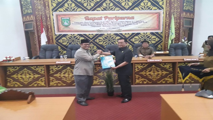 DPRD Dumai Gelar Paripurna Laporan Masa Persidangan II Tahun 2017