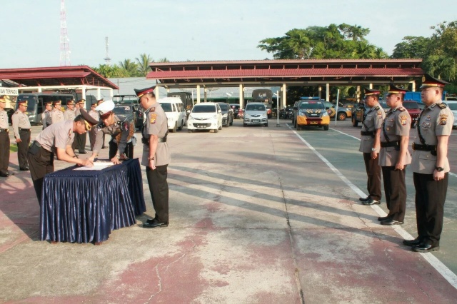 Polres Inhu Gelar Sertijab