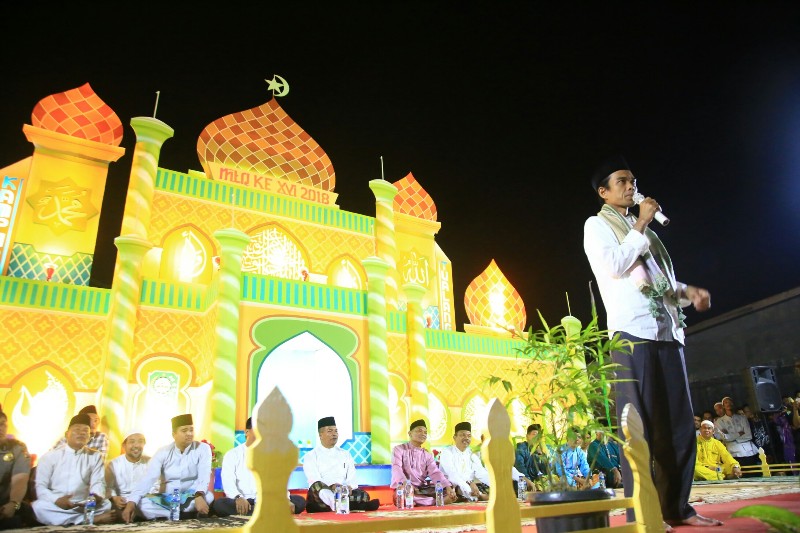UAS Hadiri Pembukaan MTQ ke XVI Kampung Taualang Siak