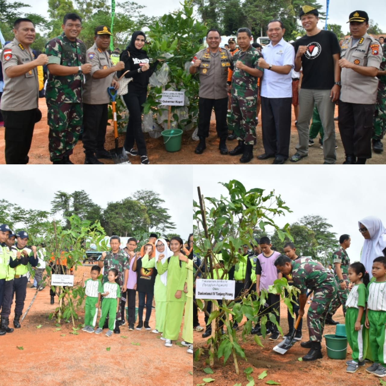 Oksigen Penting Untuk Kehidupan Kita, Danlantamal IV Hadiri Acara Penanaman Sejuta Pohon