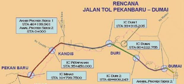 Pembebasan Lahan Tol Pekanbaru-Dumai Dikebut