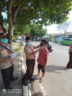 Kwarcab Pramuka Kota Tanjungpinang Gelar Pembagian Masker