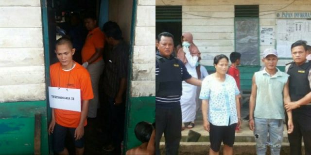 Polisi Gelar Rekontruksi Pembunuhan Bayi Hasil Hubungan Gelap