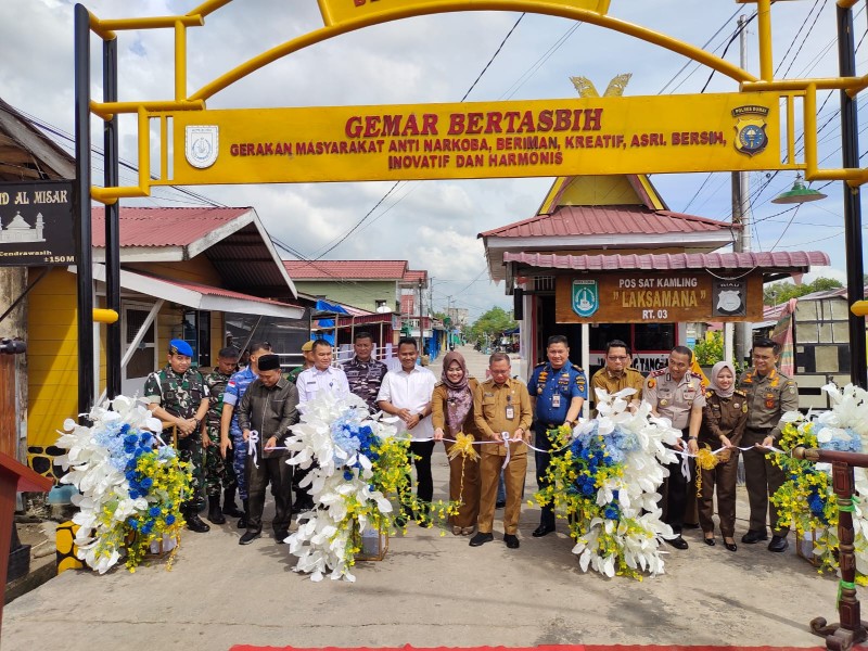 Polres Dumai Laksanakan Revitalisasi  Kampung Tangguh Anti Narkoba