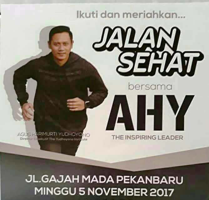 Jalan Sehat Bersama AHY Berhadiah 1 Unit Rumah dan 4 Tiket Umroh