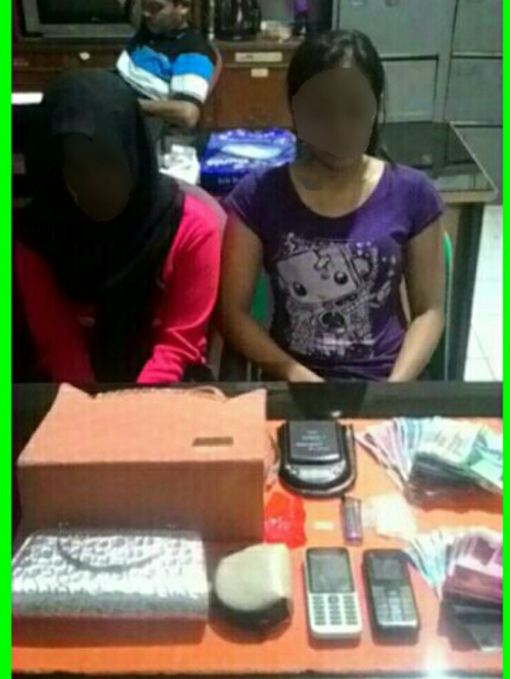 Polres Inhil Ciduk 2 Wanita Cantik, Kedapatan Miliki Sabu
