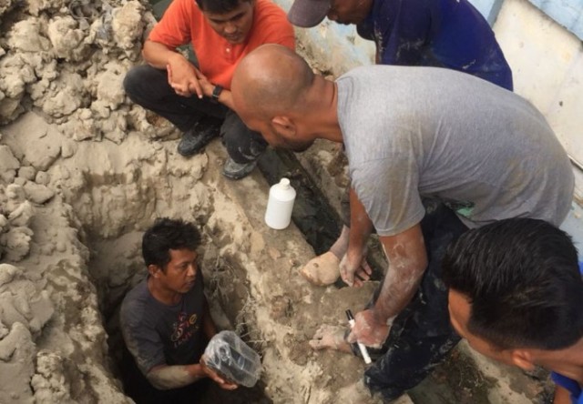 Tim Teknisi PT SPEM Langsung Turun ke Lokasi Jaringan Gas Yang Meledak