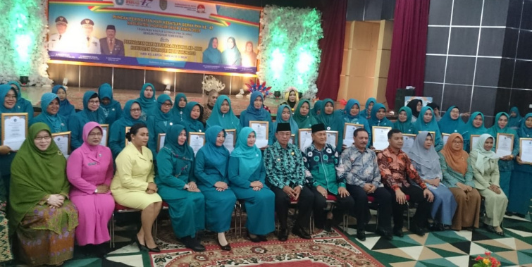 Bupati Inhil Buka Kegiatan Puncak Peringatan HKG PKK Ke-47 dan Hari Keluarga Nasional Ke-26