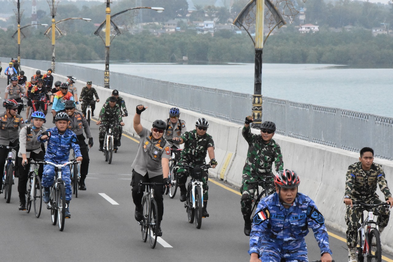 Gowes Sinergitas TNI Polri, Pemerintah Daerah dan Masyarakat Kota Tanjungpinang