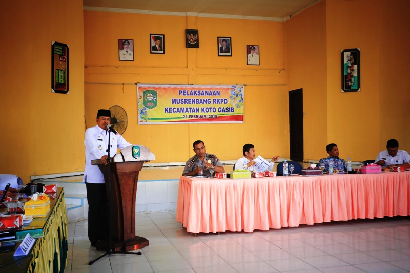 Plt Bupati Siak Alfedri Buka Musrenbang Kecamatan Koto Gasib