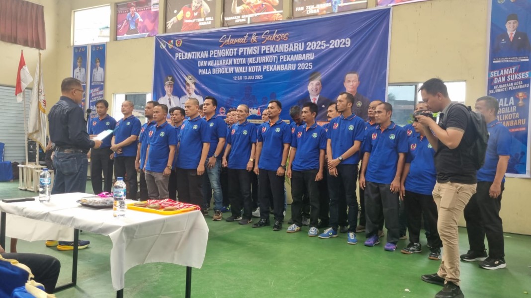 Adrizal dan Pengurus Pengkot PTMSI Periode 2025-2029 Resmi Dilantik