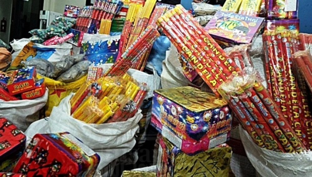 Polsek Lirik Amankan Puluhan Ribu Mercon