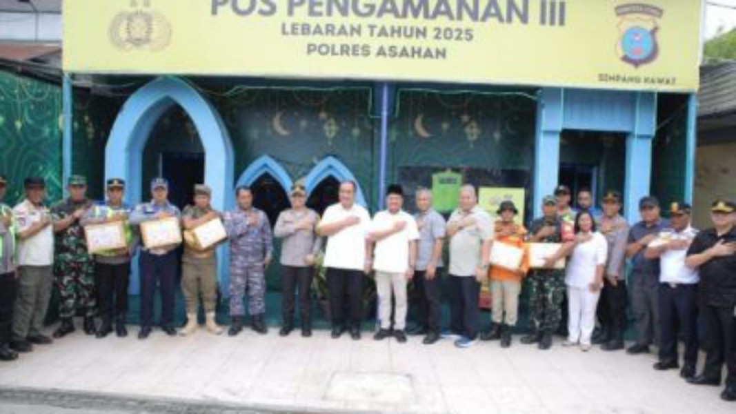 Pastikan Keamanan Arus Mudik, Bupati Asahan dan Forkopimda Kunjungi Pos Pam Lebaran    