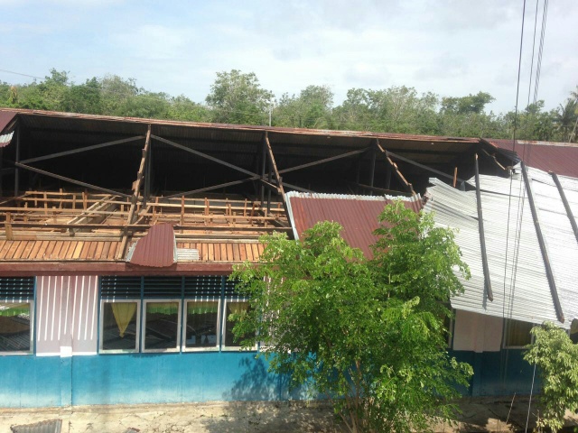 Dua Sekolah di Meranti Rusak Parah, Dihantam Puting Beliung
