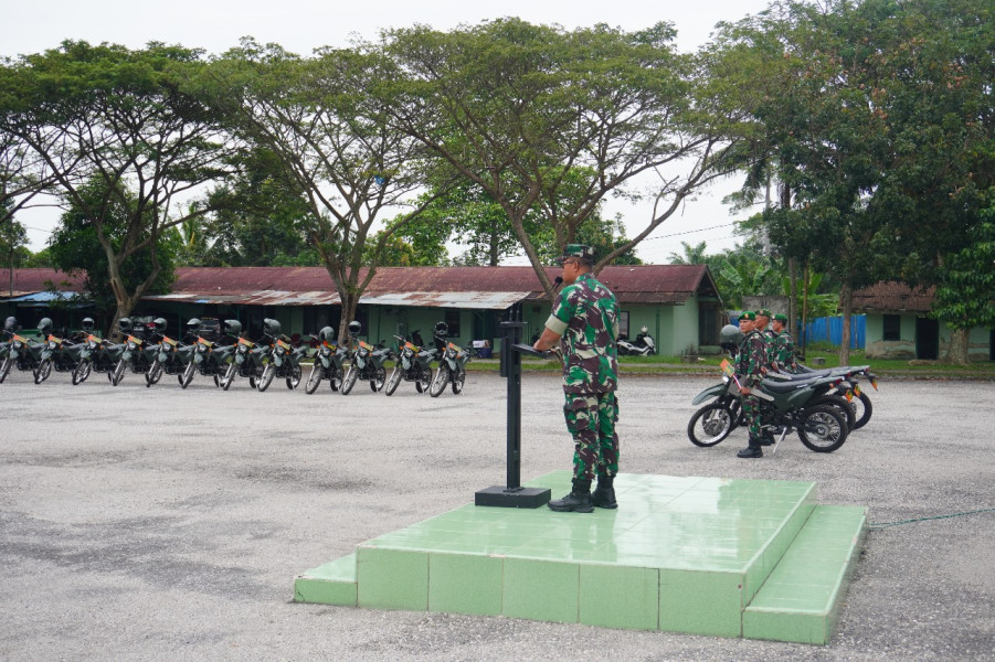 Dandim 0320/Dumai Pimpin Langsung Upacara Penyerahan Kendaraan Dinas Untuk Babinsa