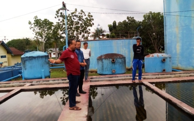 Tinjau PDAM, Direktur PDAM Dan Kadis PUPR Dumai Ke Bengkalis