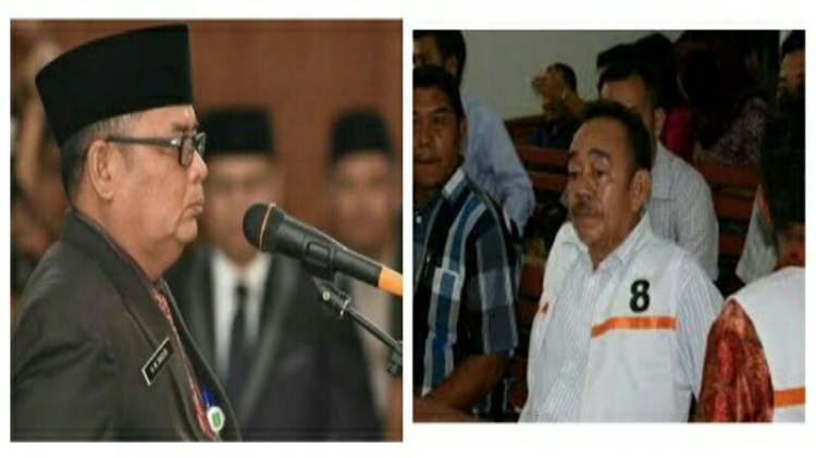 Sekda Kota Dumai M. Nasir dan Mantan Bupati  Bengkalis Herliyan  ditetapkan sebagai tersangka
