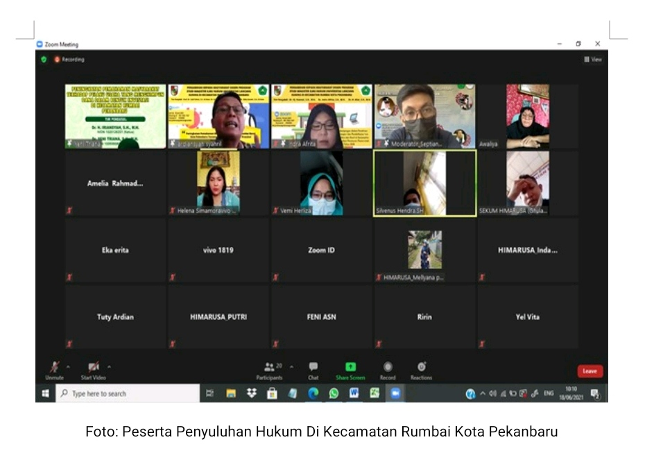 Dosen Pascasarjana Unilak Edukasi Masyarakat Soal Adanya Sanksi Bagi Pelanggar Prokes COVID-19