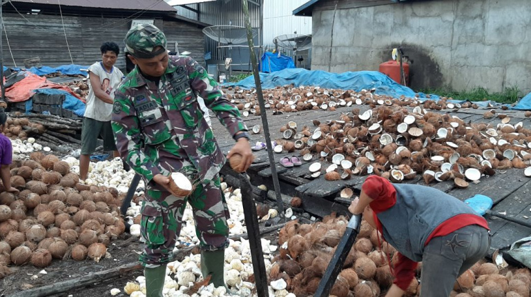TMMD ke-106, Warga Pencongkel Kelapa Juga Terbantu