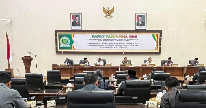 Ketua DPRD Inhil Pimpin Langsung Rapat Paripurna ke-9 Masa Persidangan 2 Tahun 2025