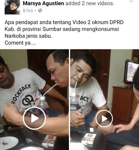 Heboh...!!! Beredar Video Diduga Anggota DPRD Sedang Nyabu di Medsos