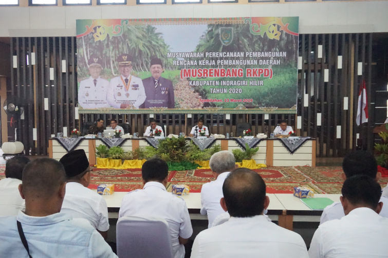 Wabup Buka Musrenbang RKPD Kabupaten Inhil Tahun 2020