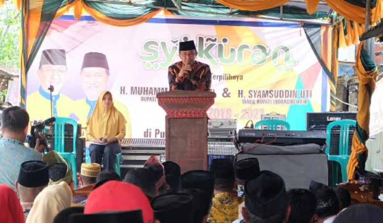 Bupati Hadiri Syukuran Kemenangan Wardan-SU di Pulau Kijang