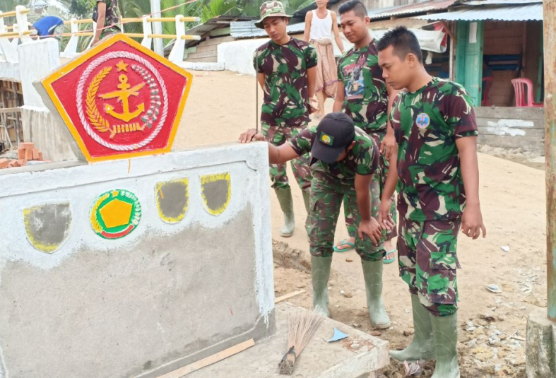 Satgas Bangun Tugu TMMD ke-106 Tahun 2019