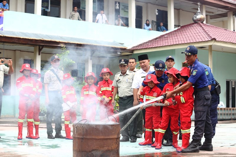 BPBD Meranti Gelar Sosialisasi dan Simulasi Penanggulangan Bencana