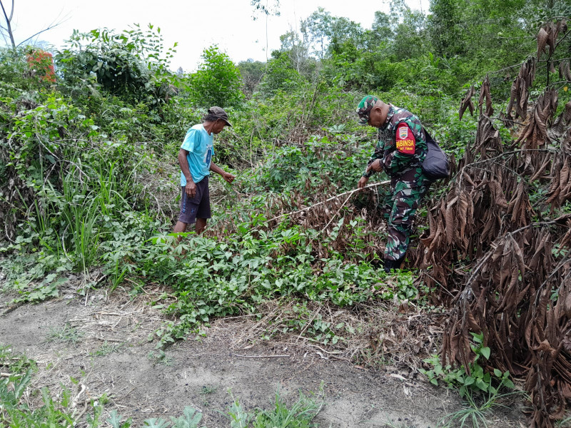 Serma F Purba Ajak Masyarakat Dumai Selatan Lawan Karhutla Bersama