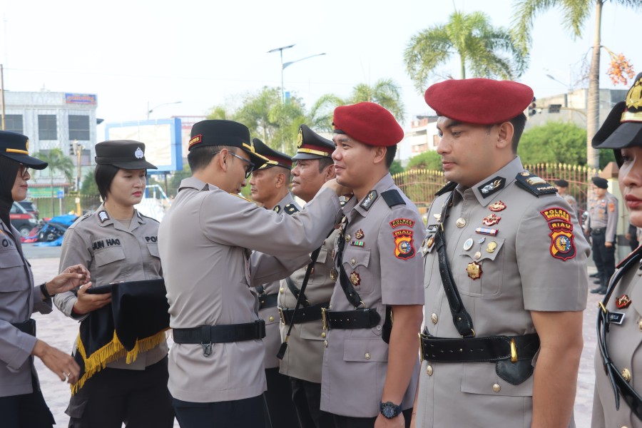 Kapolres Dumai Pimpin Serah Terima Jabatan, Tiga Posisi Punya Pimpinan Baru