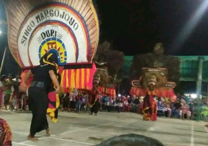 Mariahnya  Gebyar Reog Suroan di Bukit Kapur, Dumai