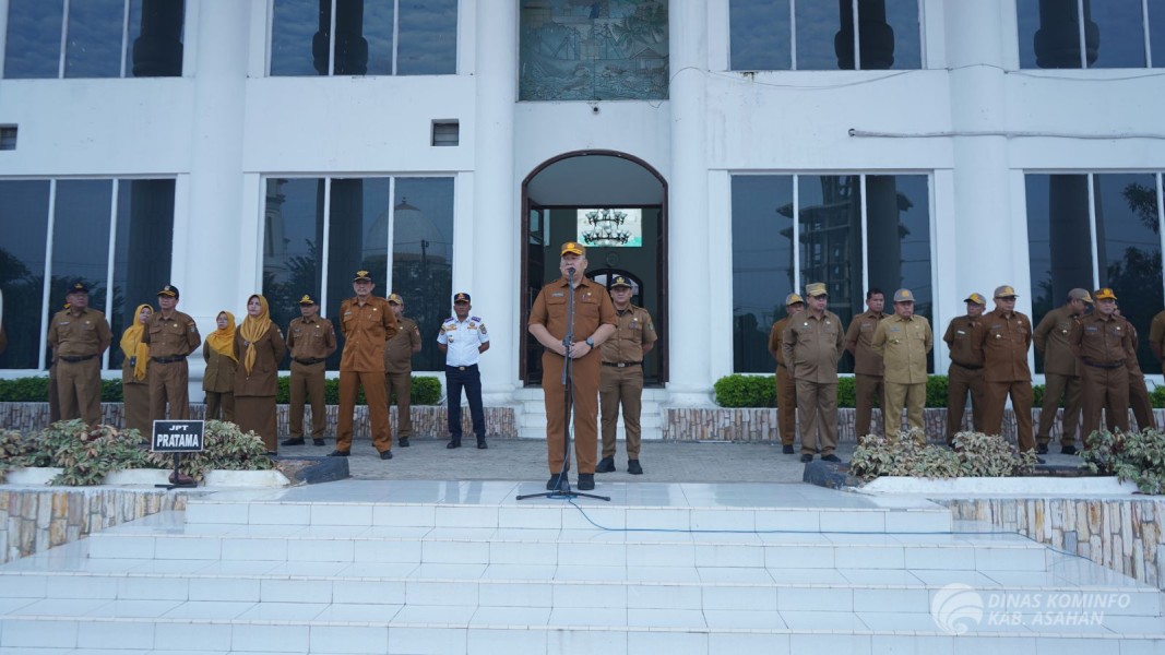 Sekretaris Daerah Kabupaten Asahan Pimpin Apel Gabungan