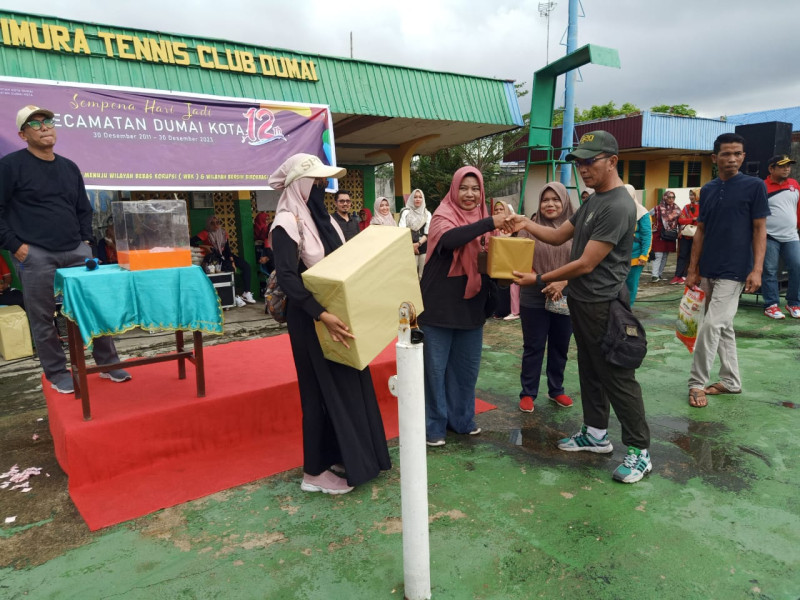 Peltu Wawan Ikuti Senam Bersama Dalam Rangka HUT Kecamatan Dumai Kota