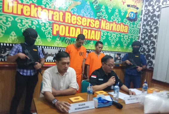 Polda Riau Amankan 4 Kilogram Sabu