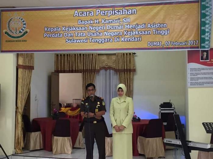 Pisah Sambut Kejari Dumai, Kamari Digantikan Mat Perang Yusuf