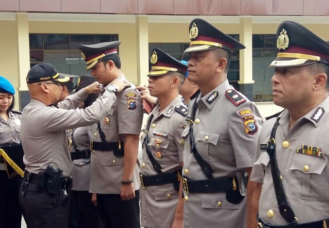 Kapolresta Pekanbaru Pimpin Setijab 2 Kapolsek dan 1 Kabag