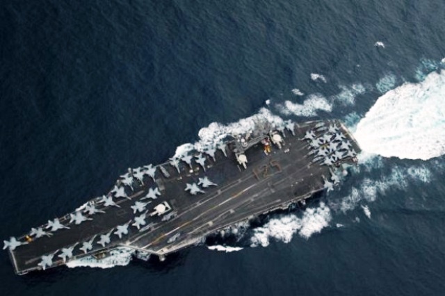 Kapal Induk China dan AS Sama-sama Masuk Laut China Selatan