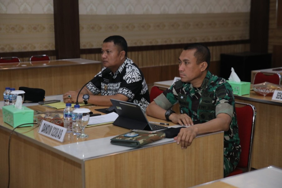 Wakil Bupati Asahan Ikuti Rakornis TNI Manunggal Membangun Desa (TMMD) ke-124
