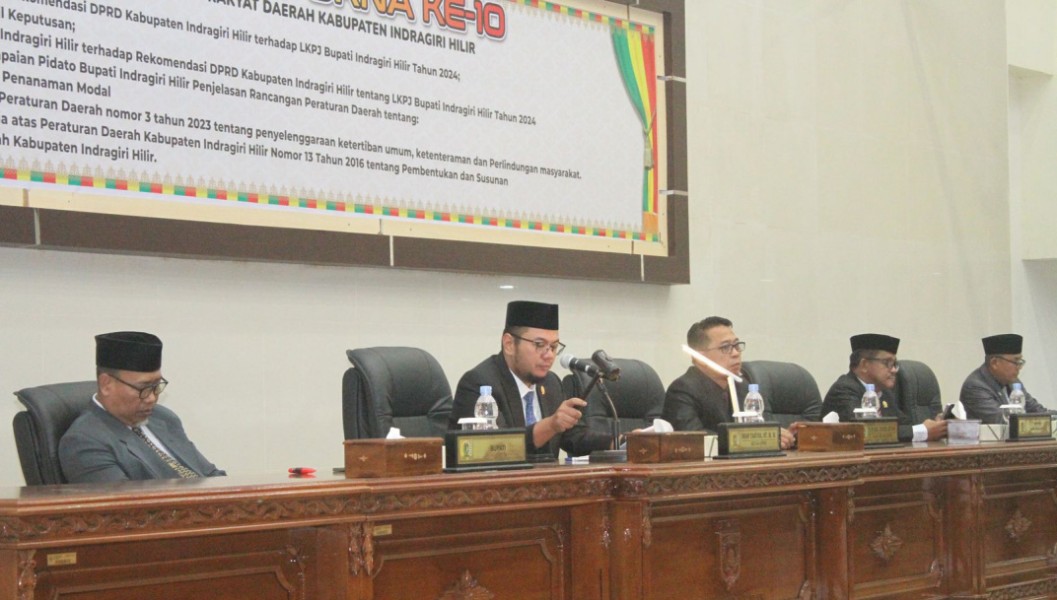 DPRD Inhil Gelar Rapat Paripurna ke-10 Masa Persidangan II Tahun 2025
