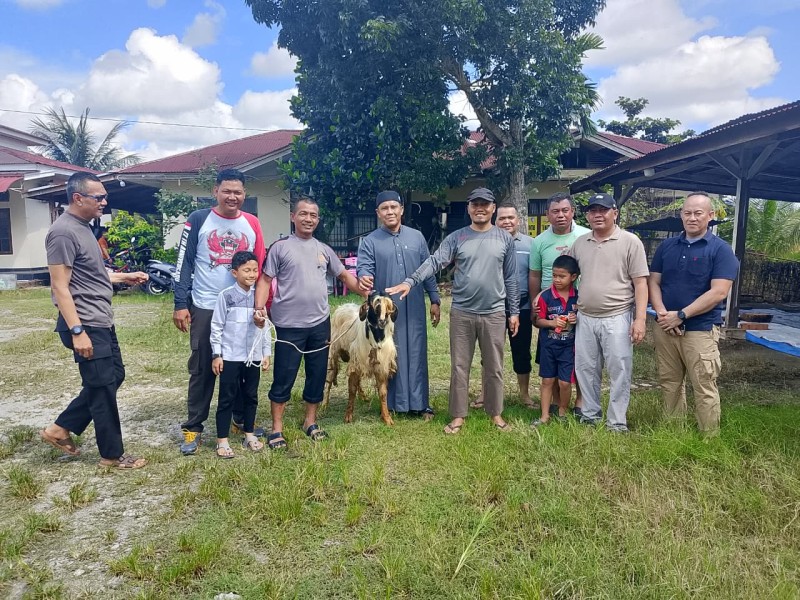 Iduladha 1447 H, Polsek Dumai Barat Tebar Kepedulian Lewat Kurban untuk Masyarakat