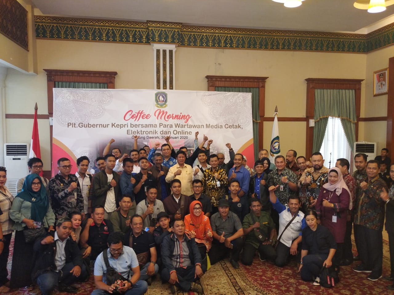 Plt.Gubernur Kepri Coffe Morning Bersama Awak Media