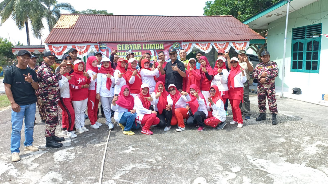 Keseruan Perayaan HUT RI ke 78 di Koramil 02 BK