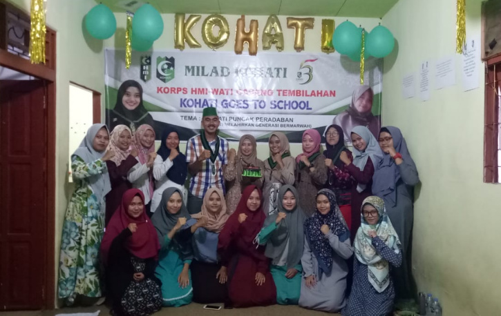HMI Cabang Tembilahan Turut Meriahkan Milad Kohati ke-53