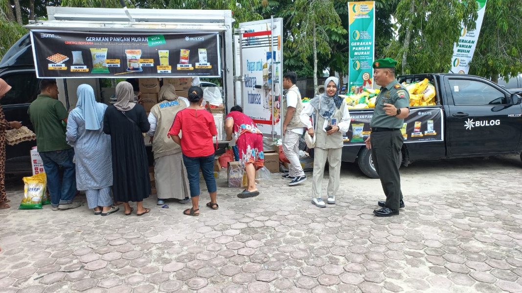Kapten M.I Daulay Hadiri Giat Pangan Murah