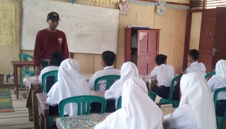 Satgas TMMD Berikan Wawasan Kebangsaan kepada Siswa